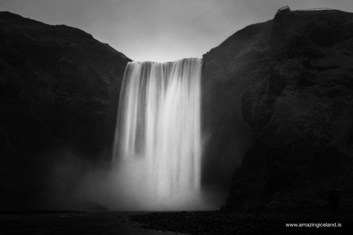 Skogafoss waterfall on the south coast of Iceland