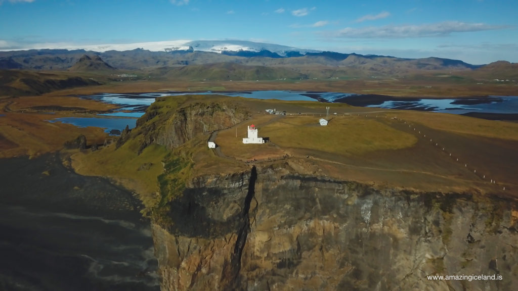 Aerial view of Dyrhólaey