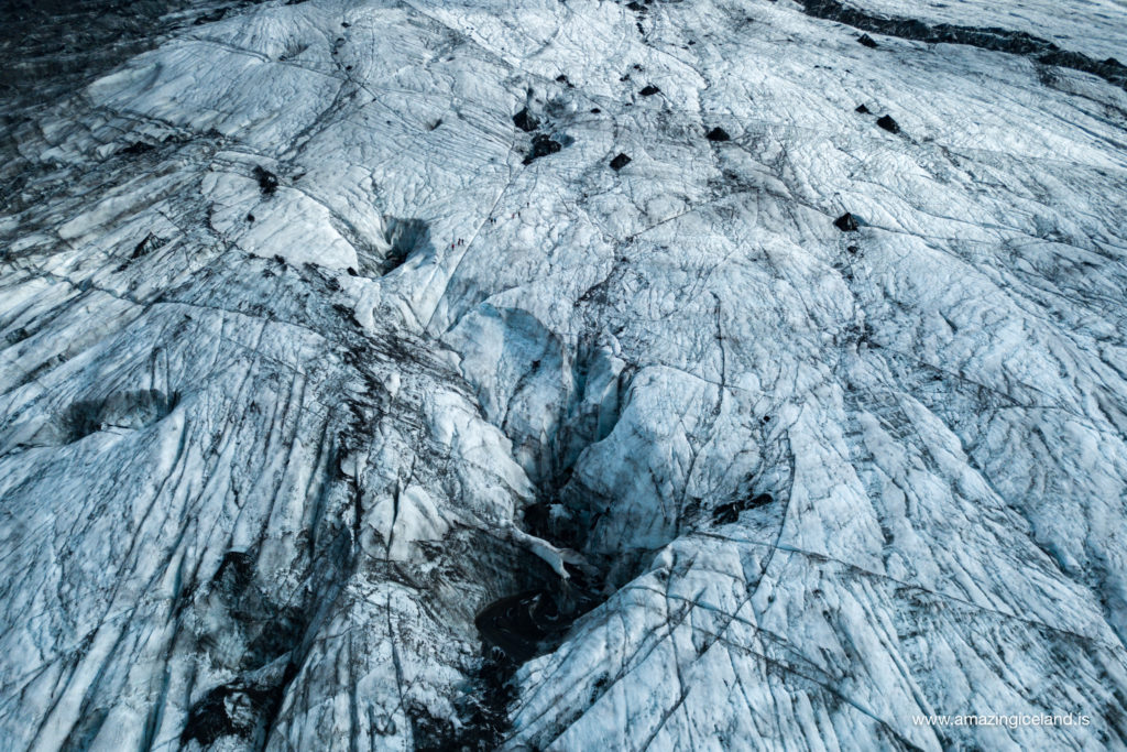 Sólheimajökull from air