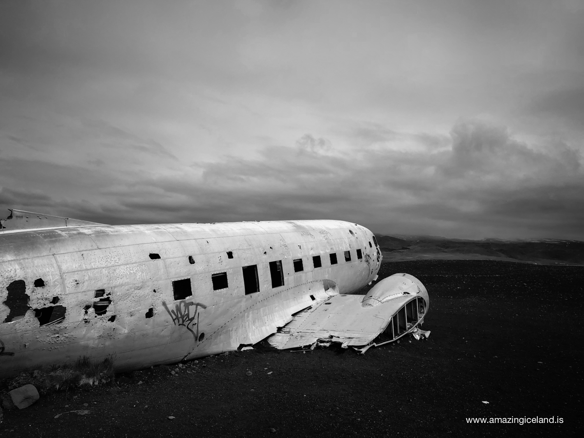 Plane wreck on Sólheimasandur on south coast of Iceland