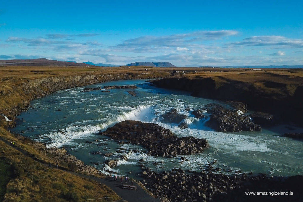 Urriðafoss from air