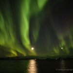 Northern lights over Hvalfjörður in Iceland