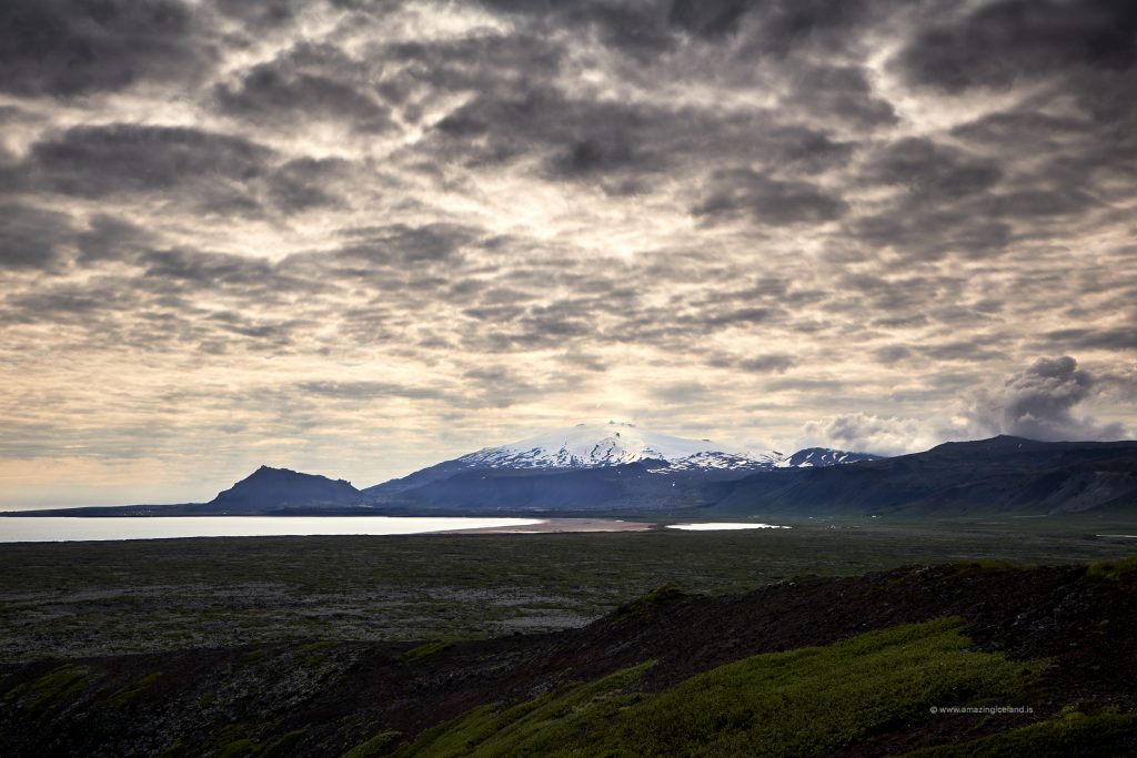 Snæfellsjökull glacier in Snæfellsnes peninsula Iceland