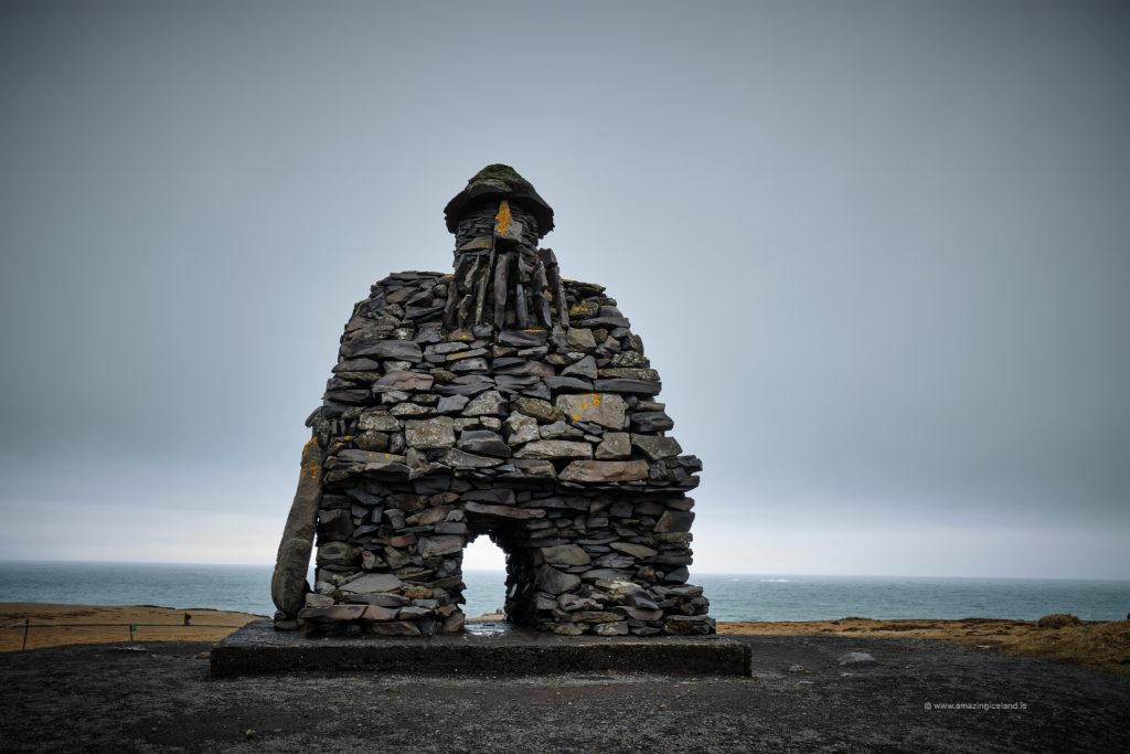 Bárður Snæfellsás sculpture in Snæfellsnes Iceland