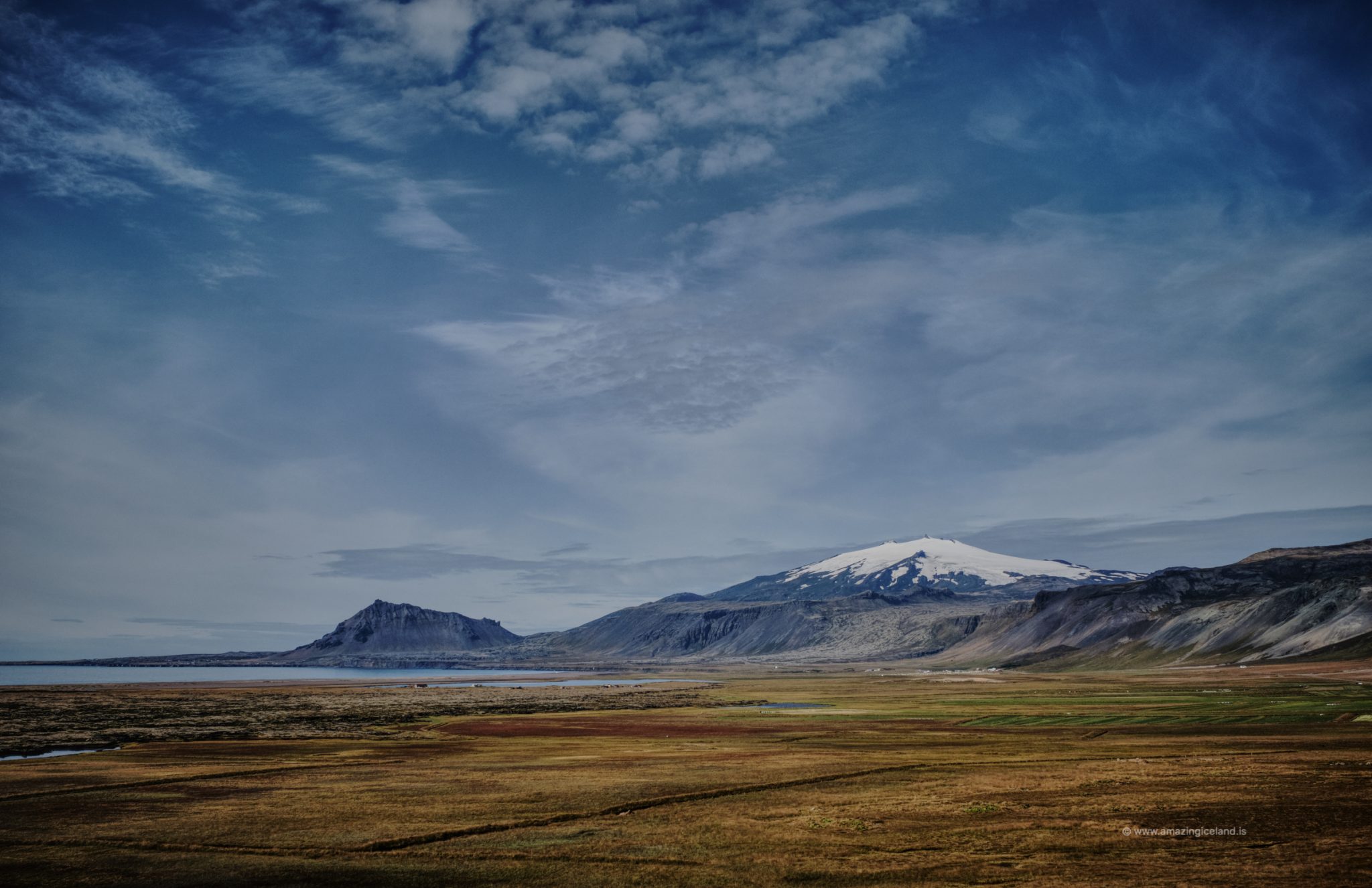 Snæfellsjökull glacier and volcano in Snæfellsnes Iceland