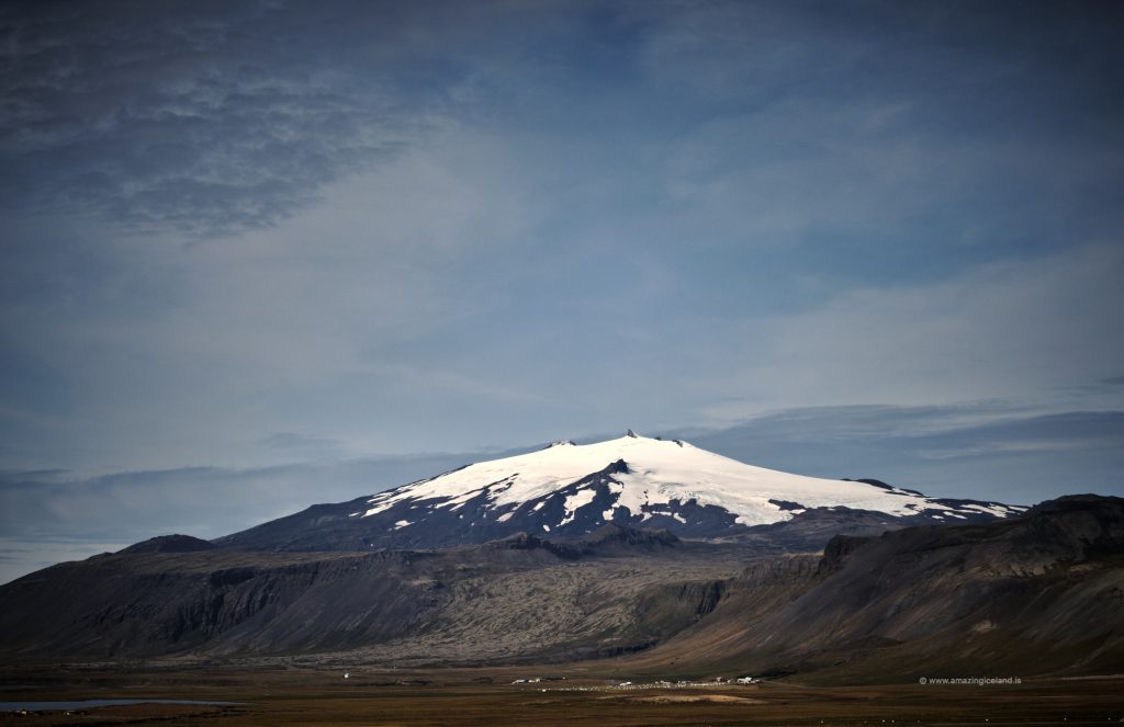 Snæfellsjökull glacier in Snæfellsnes Iceland