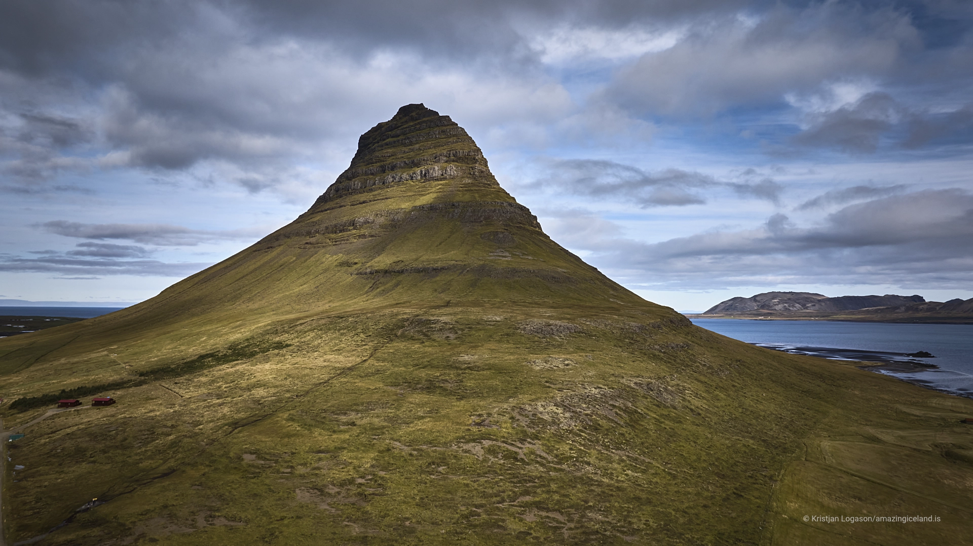 The mountain Kirkjufell in Grundarfjörður