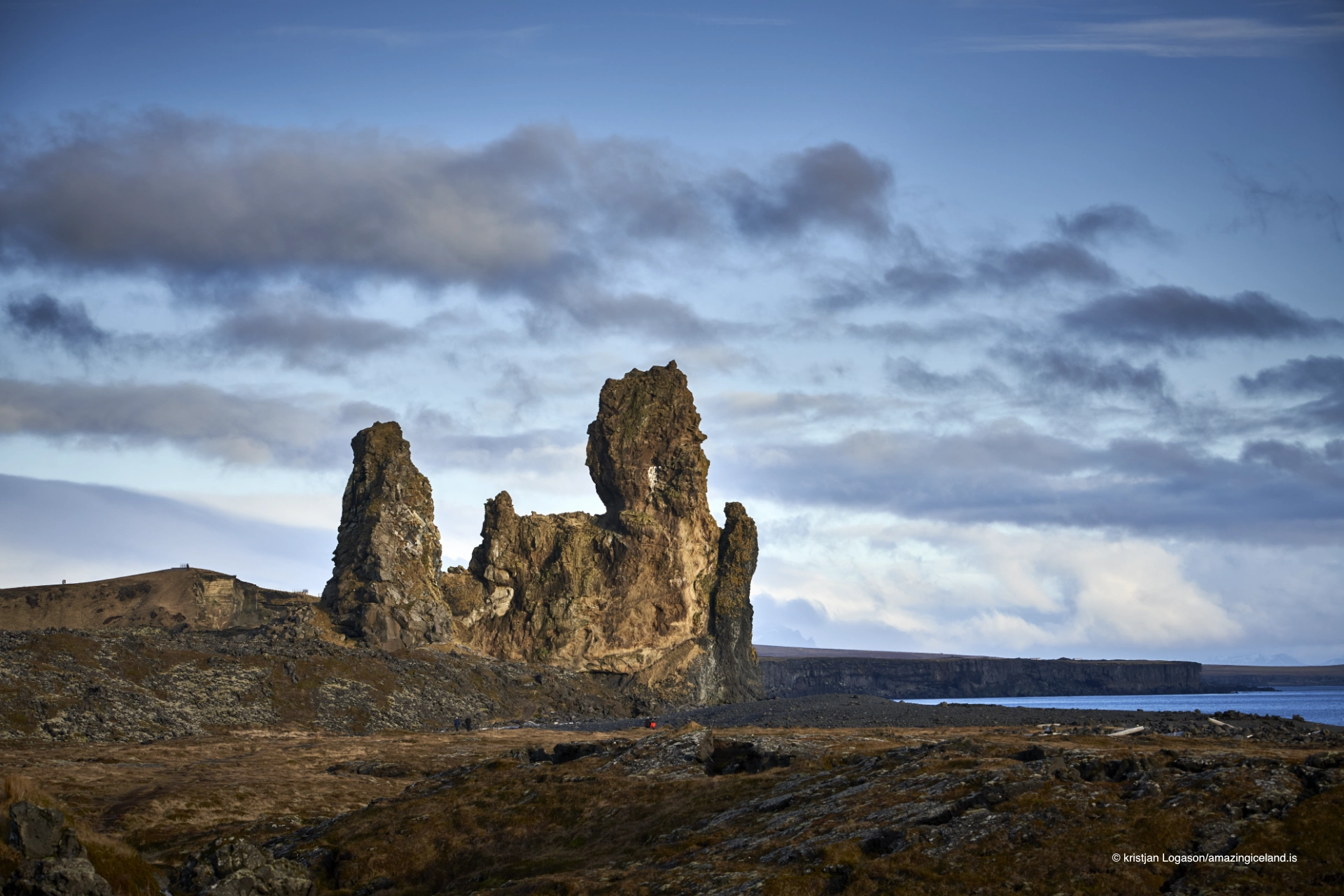 Lóndrangar volcanic plugs in Snæfellsnes Peninsula