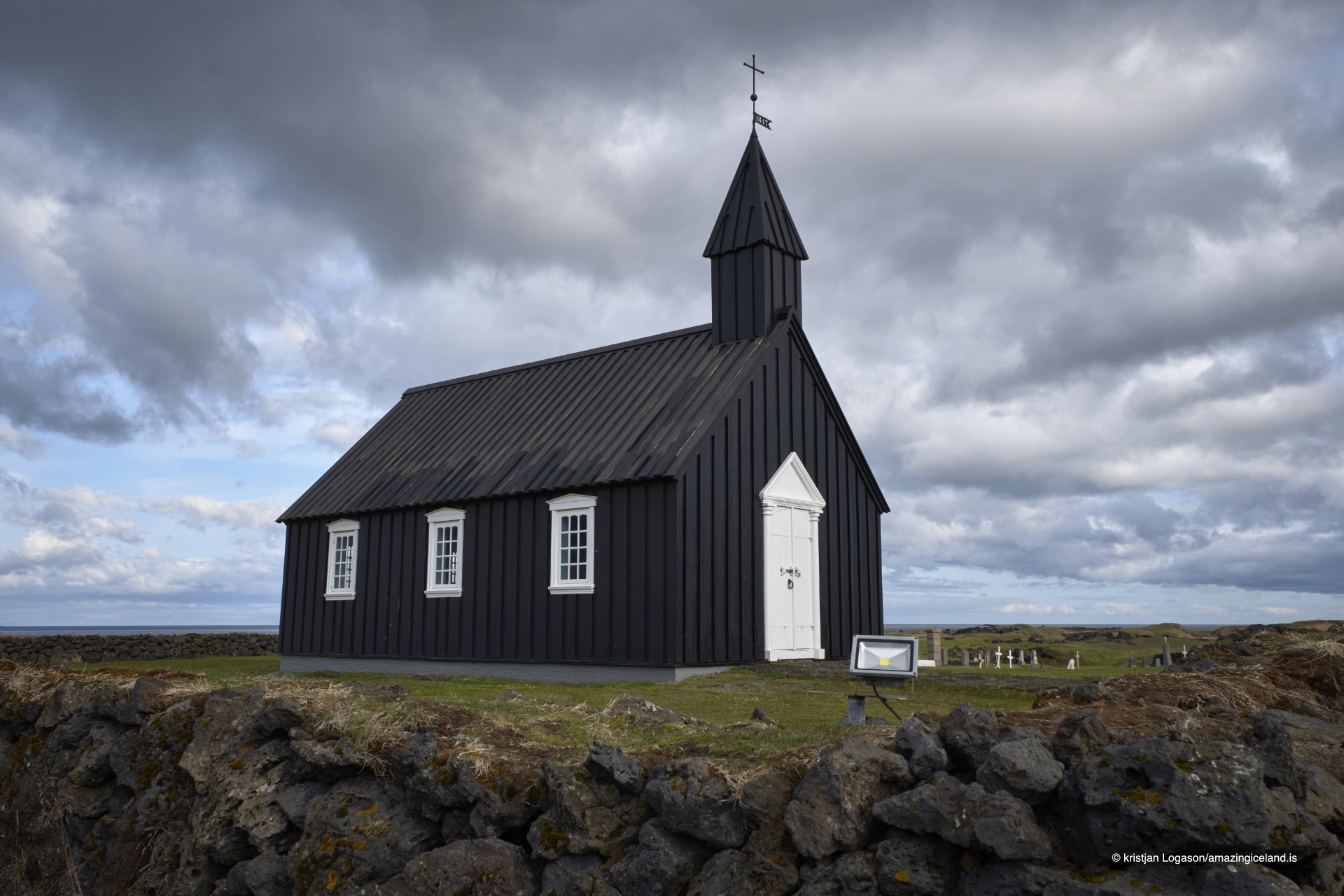 Black church at Budir in Snæfellsnes