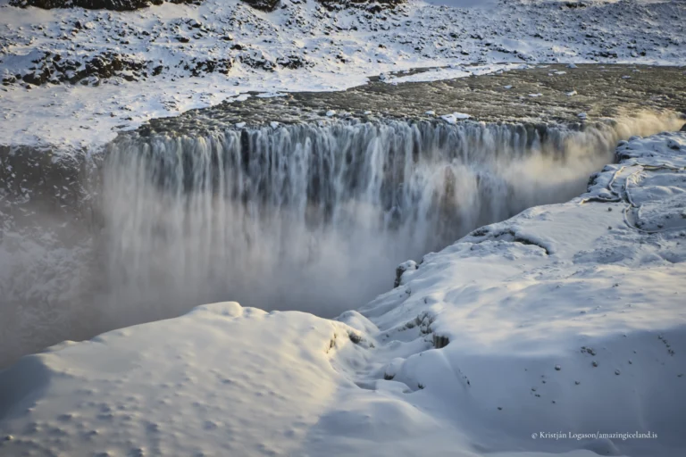 Dettifoss waterfall as Europe’s most powerful waterfall by volume, it represents fluvial force at its upper limit