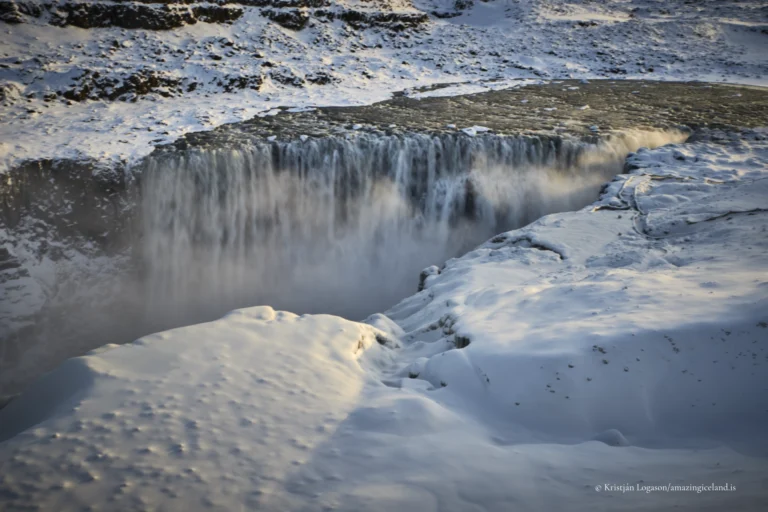 Dettifoss waterfall as Europe’s most powerful waterfall by volume, it represents fluvial force at its upper limit