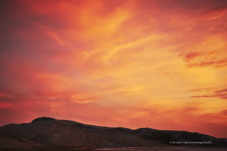 Sunset by Fjadrargljufur canyon