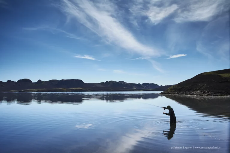 Veiðivötn (“the Fishing Lakes”) is a compact wilderness of roughly fifty crater lakes in Iceland’s central highlands—born from fire in 1477