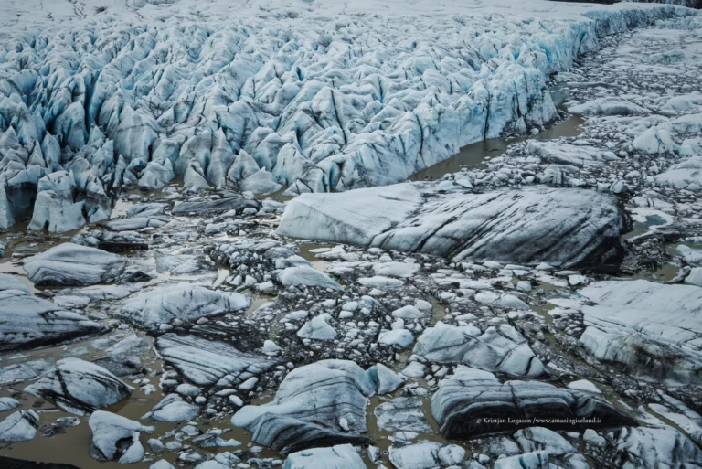 Hoffellsjökull Glacier and hoffells lagoon