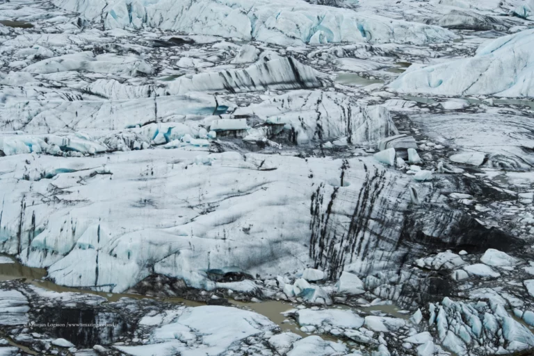 Hoffellsjökull Glacier an