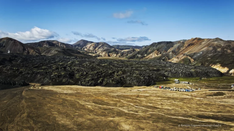 Landmannalaugar is one of Iceland’s most geologically expressive landscapes: a highland basin of rhyolite mountains, lava fields, geothermal activity, and braided rivers within the Fjallabak Nature Reserve. Located at the northern end of F208, the area is internationally known for its colour-rich mountains and natural hot spring, but its deeper significance lies in how clearly it reveals the interaction between volcanism, tectonics, water, and time.