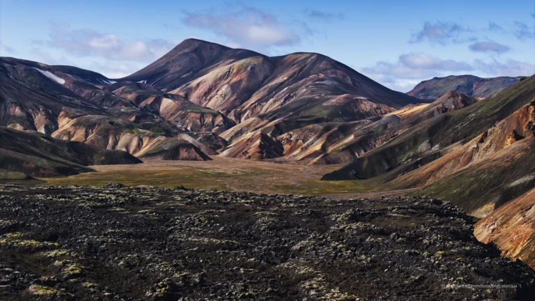 Landmannalaugar is one of Iceland’s most geologically expressive landscapes: a highland basin of rhyolite mountains, lava fields, geothermal activity, and braided rivers within the Fjallabak Nature Reserve. Located at the northern end of F208, the area is internationally known for its colour-rich mountains and natural hot spring, but its deeper significance lies in how clearly it reveals the interaction between volcanism, tectonics, water, and time.