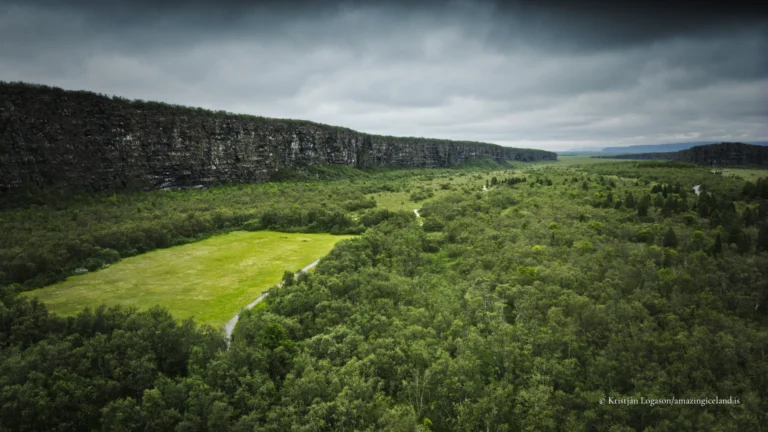 Ásbyrgi is a canyon that resists ordinary explanation at first glance.