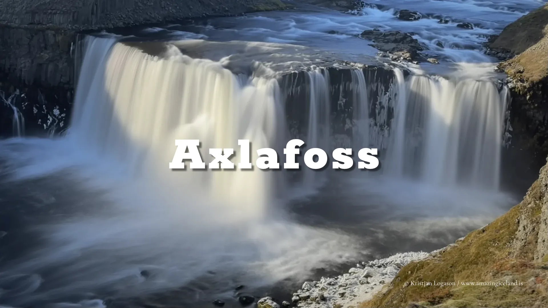 Axlafoss waterfall