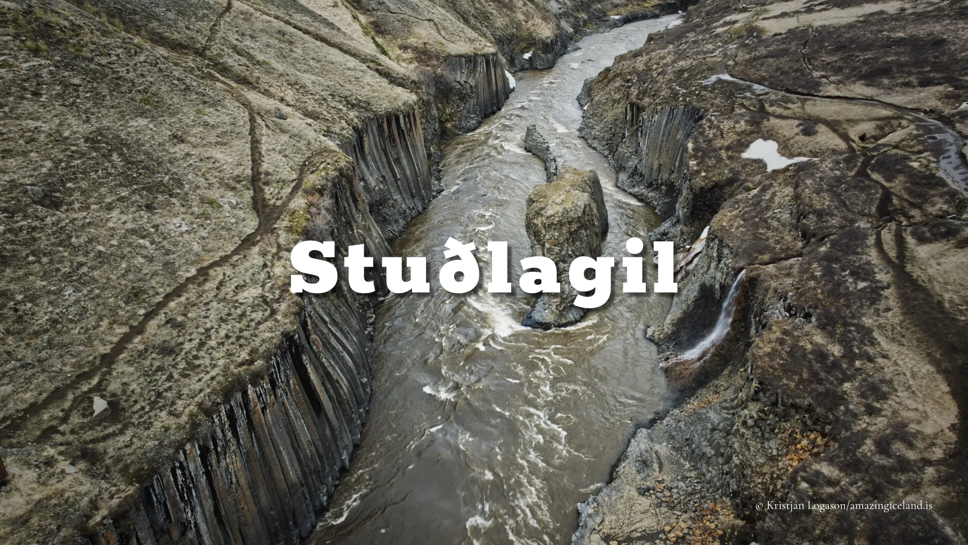 Studlagil canyon