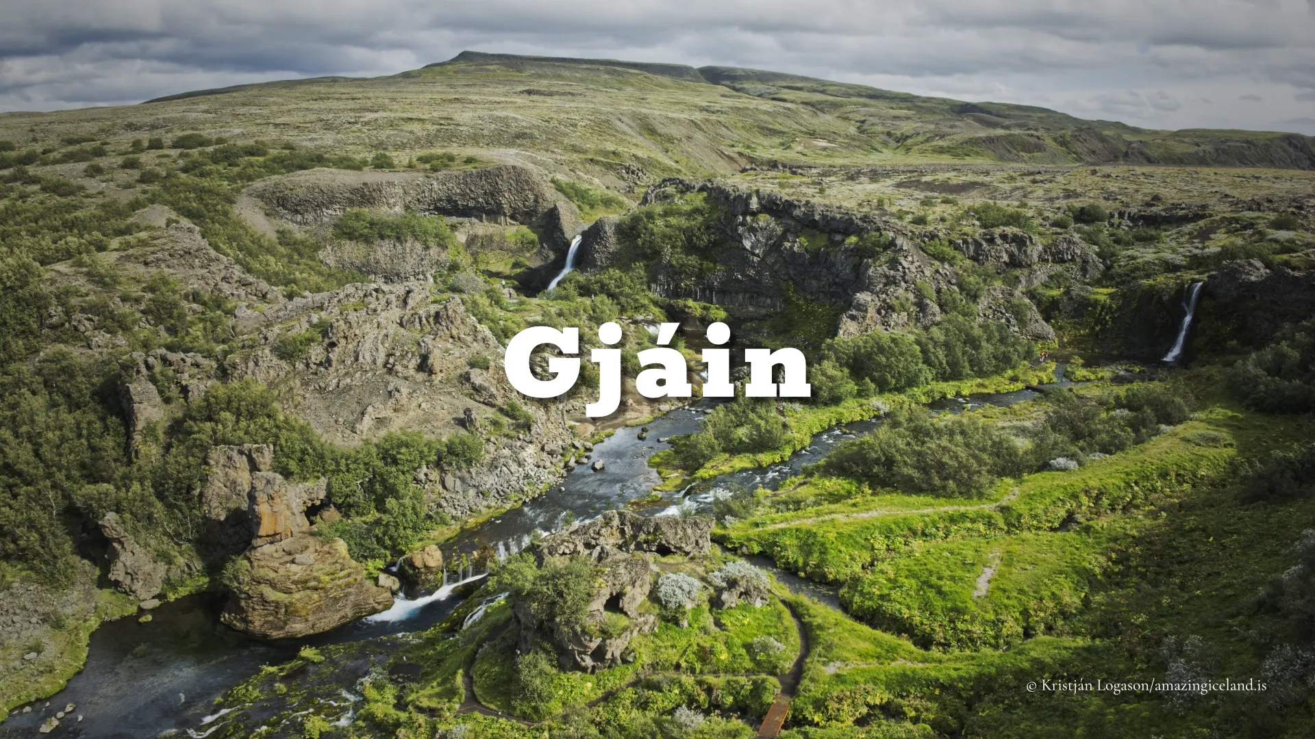 Gjáin canyon hero image